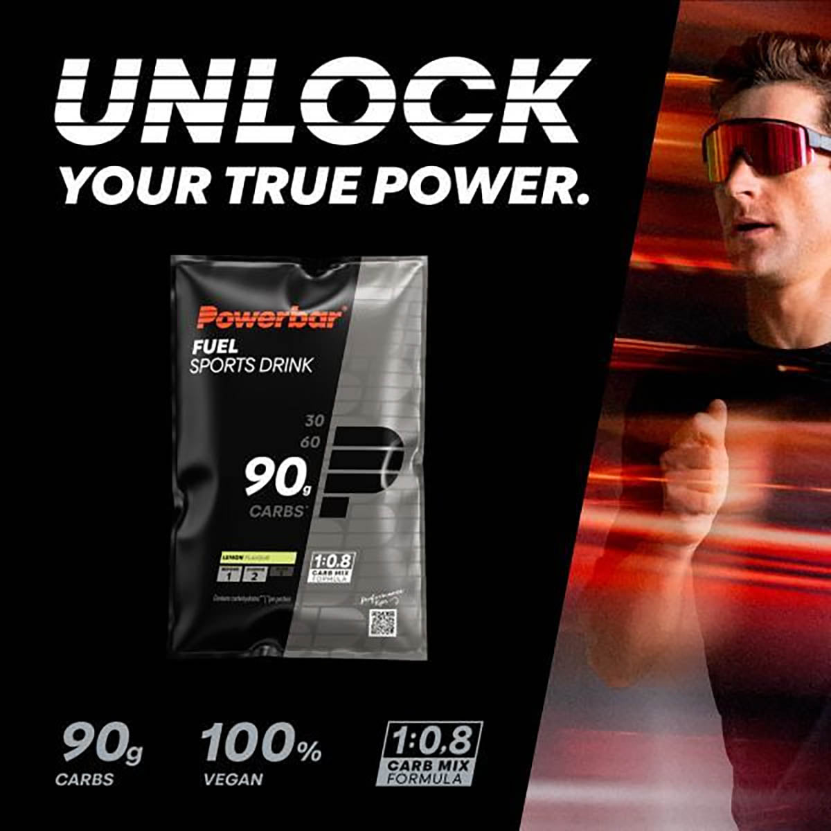 Powerbar Fuel Sports Drink 90g carbs lemon 94g