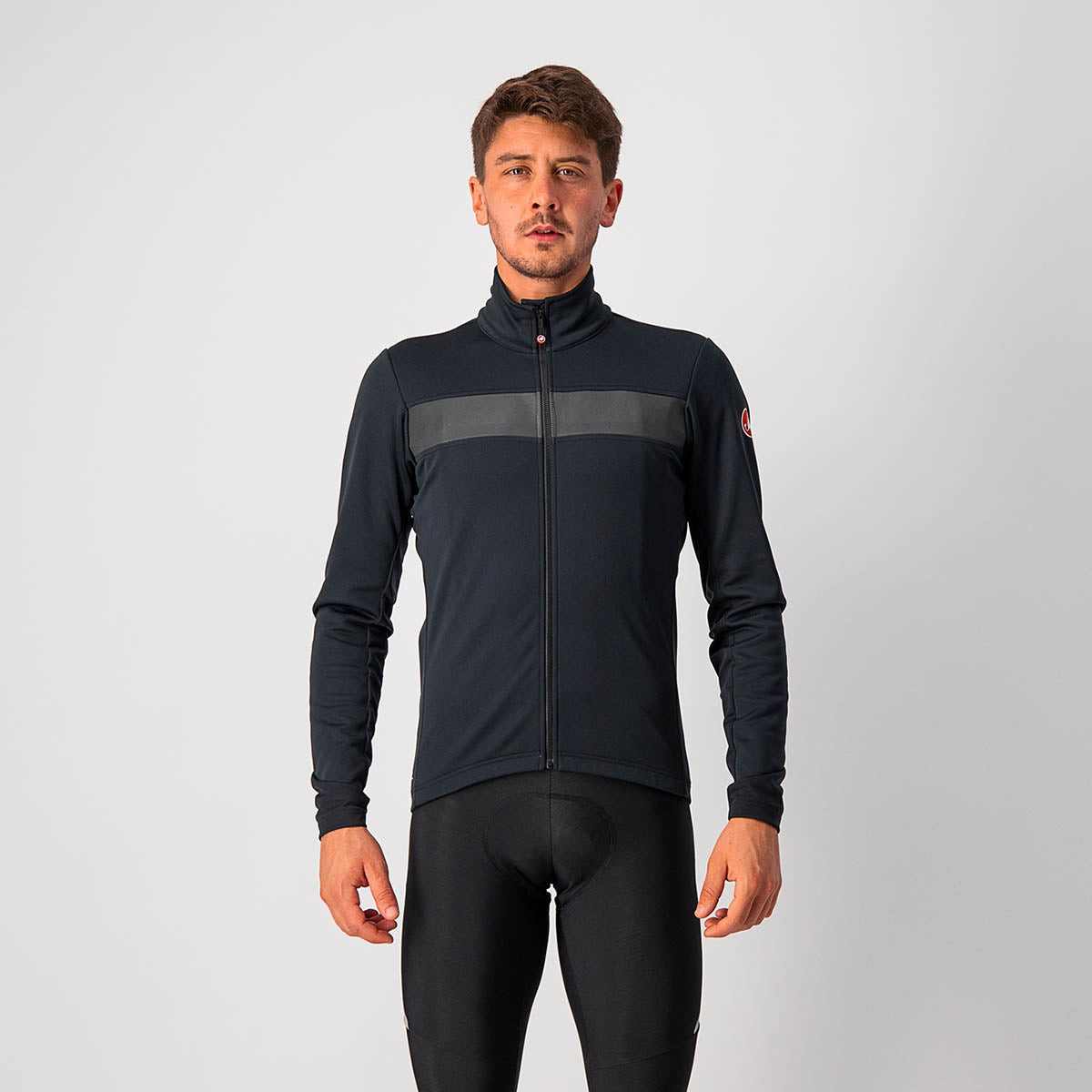 Castelli Raddoppia 3 Jacket Heren Light Black/ Black