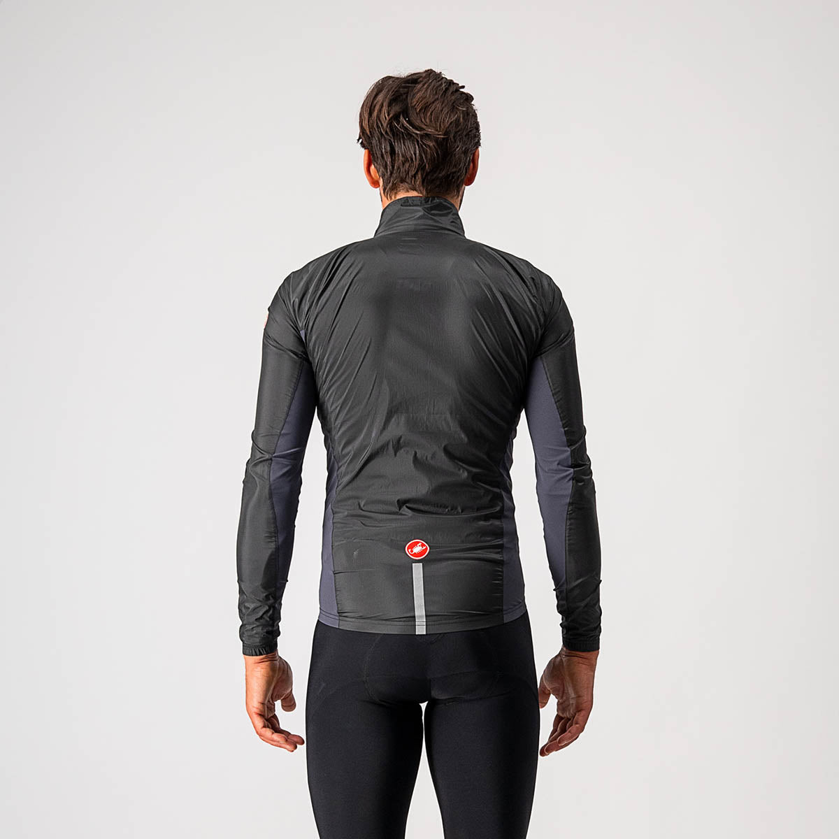 Castelli Squadra Stretch Jacket - Light Black/Dark Gray