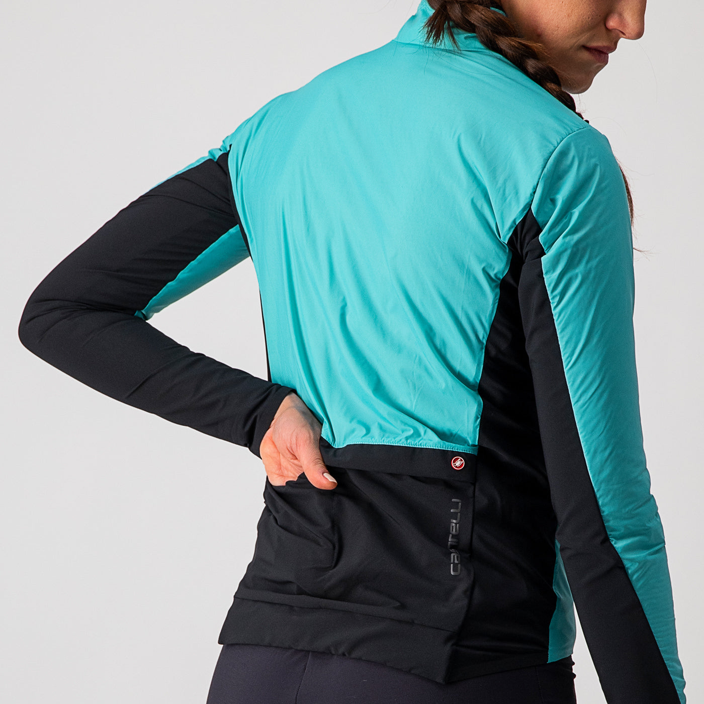 Castelli Unlimited W Puffy Jacket Turquoise Black