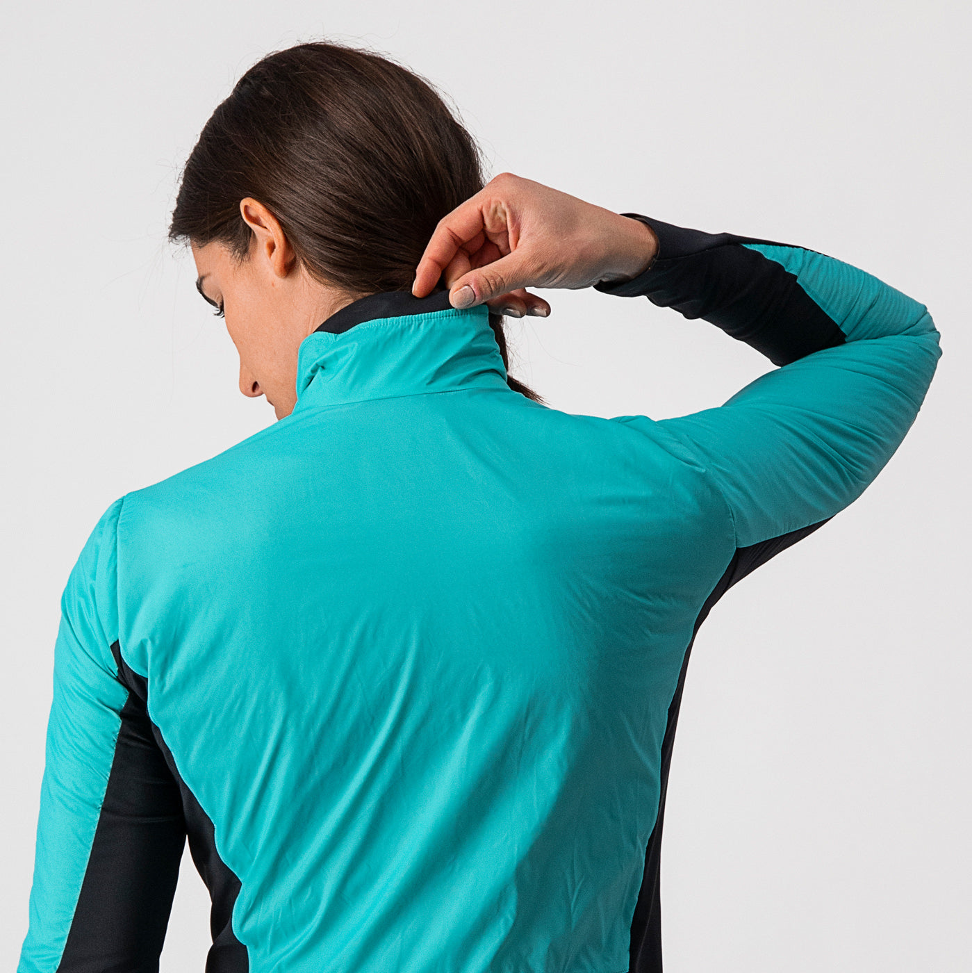 Castelli Unlimited W Puffy Jacket Turquoise Black