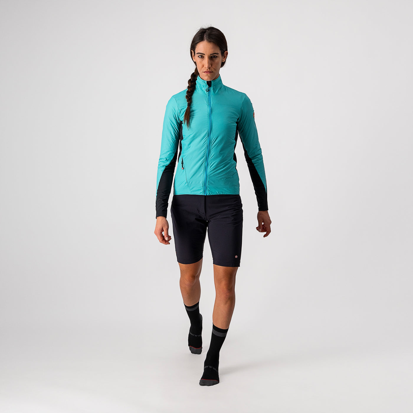 Castelli Unlimited W Puffy Jacket Turquoise Black