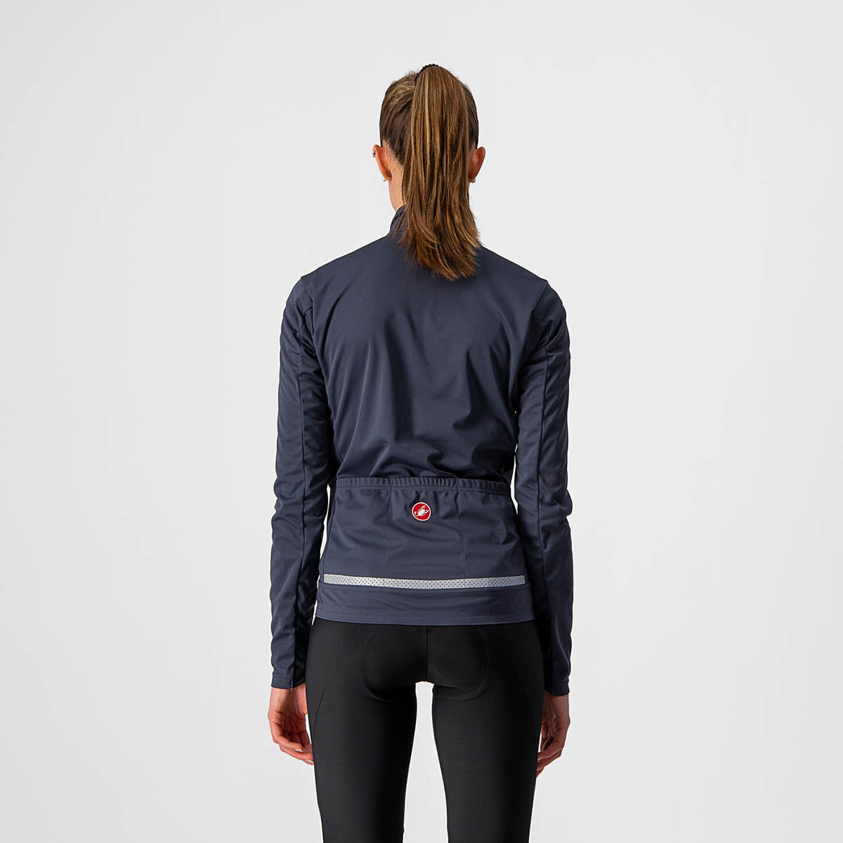 Castelli Go W Jacket - Dark Steel Blue/Soft Pink