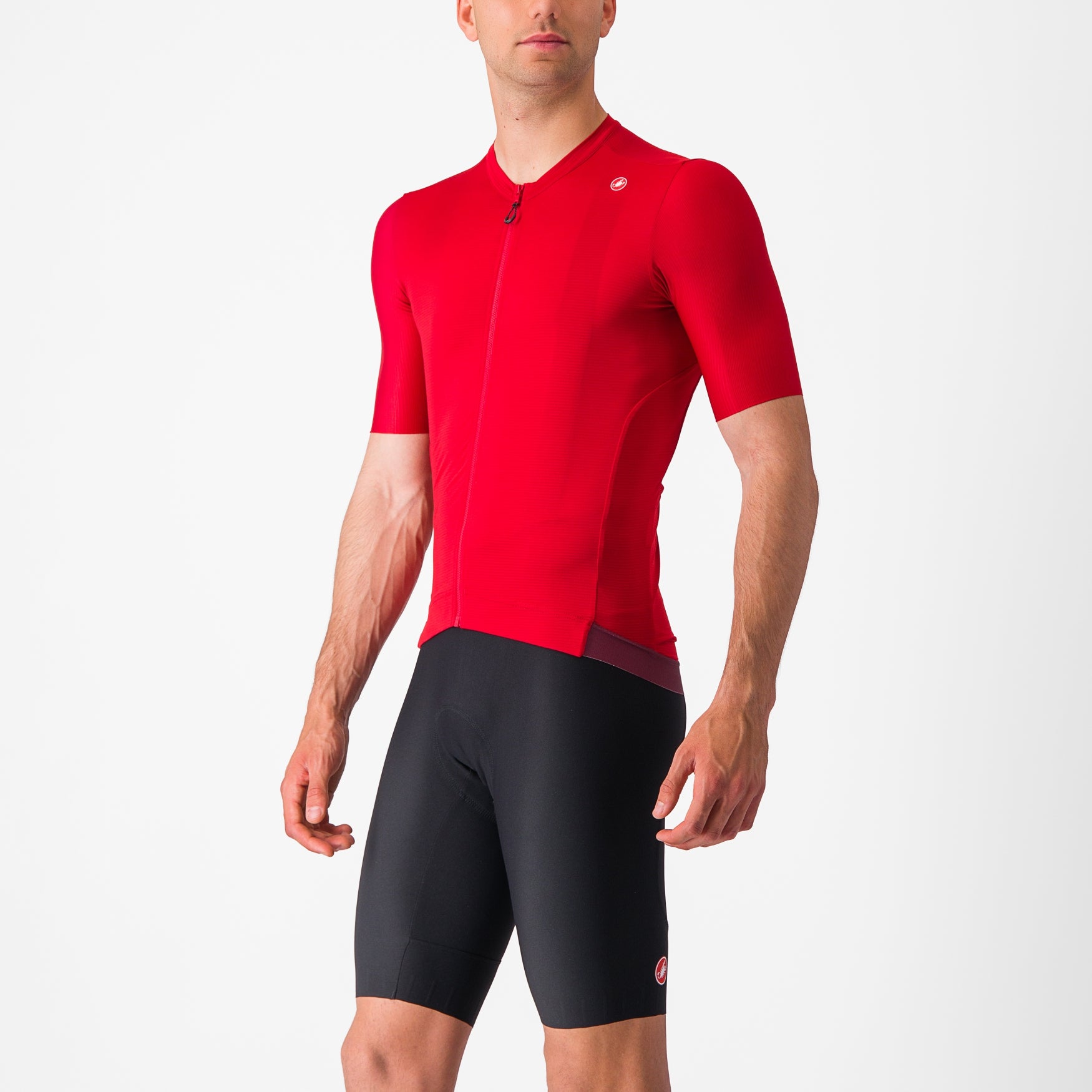 Castelli Espresso Jersey - Rich Red/ Deep Bordeaux