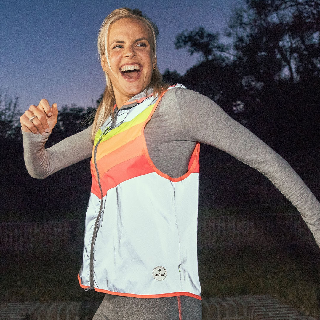 GOFLUO Bodyglower Darkflow Vest Grey Reflective
