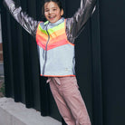 GOFLUO Bodyglower Darkflow Kids Vest Grey Reflective