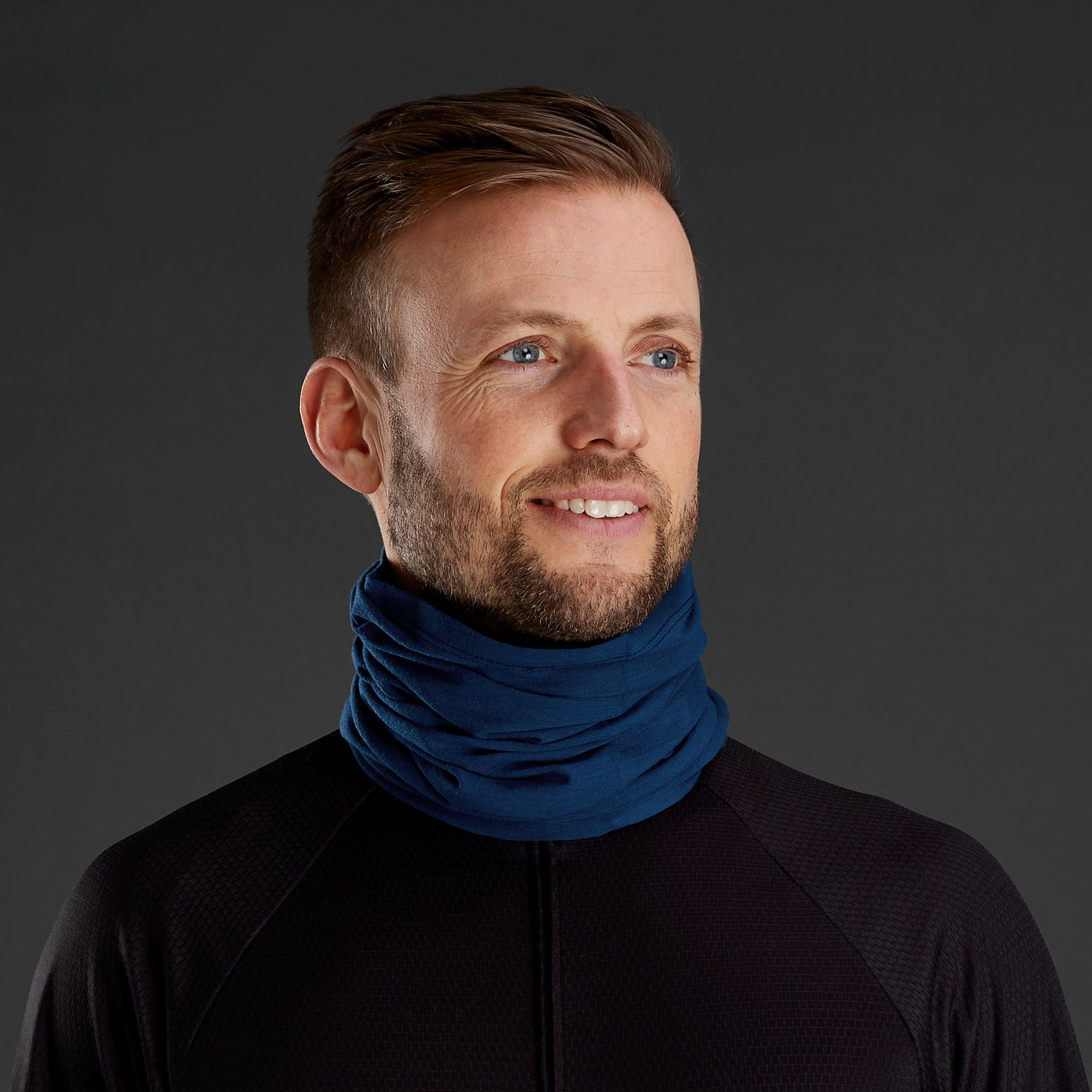 GripGrab multifunctional merino nekwarmer navy