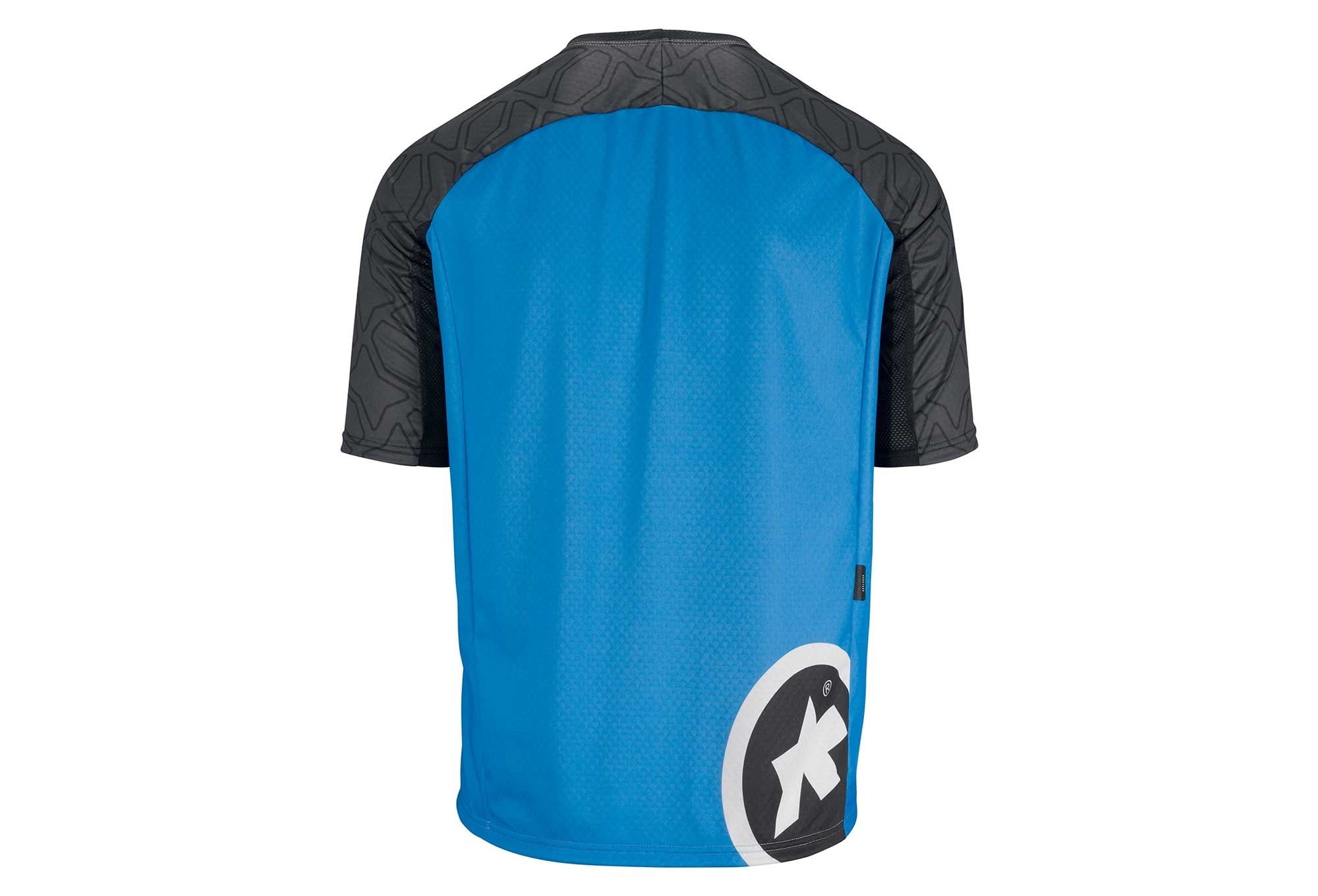 Assos trail fietsshirt met korte mouwen corfu blauw