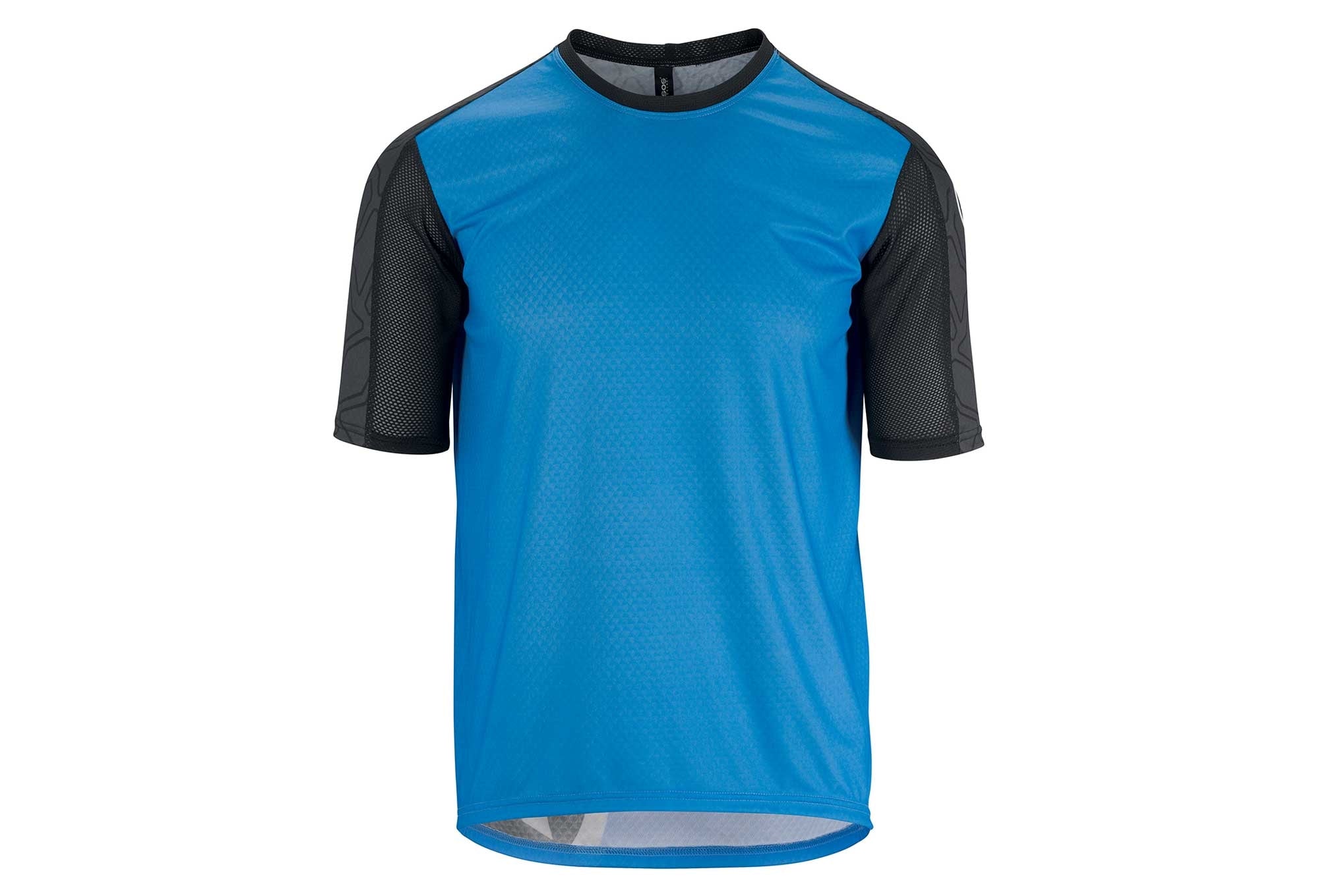 Assos trail fietsshirt met korte mouwen corfu blauw