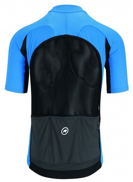 Assos rally fietsshirt met korte mouwen corfu blauw