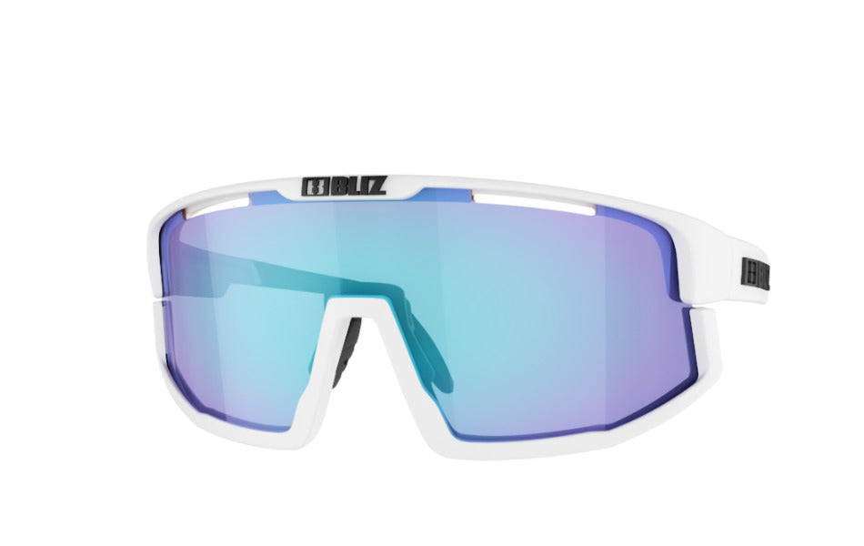 Bliz Vision Matt White Bril Smoke with Blue Multi Lens