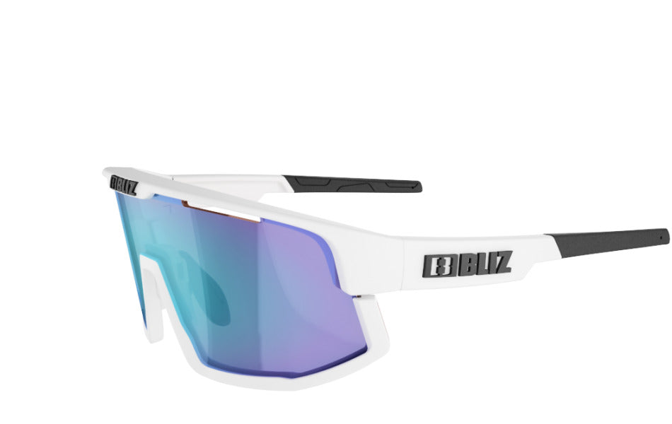 Bliz Vision Matt White Bril Smoke with Blue Multi Lens
