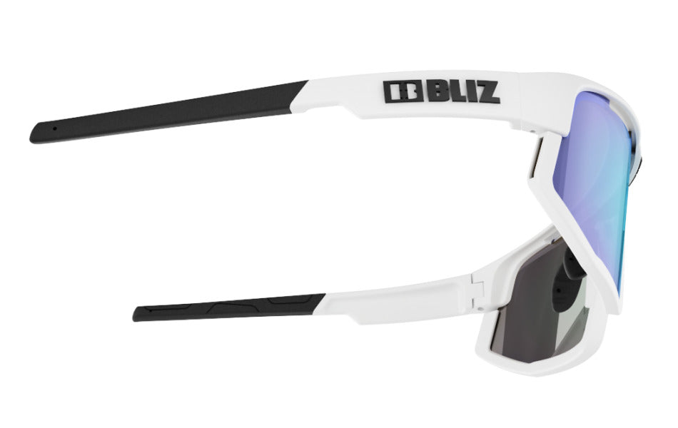 Bliz Vision Matt White Bril Smoke with Blue Multi Lens