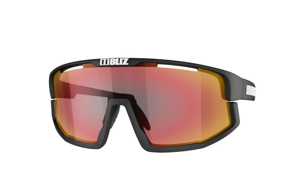 Bliz Vision Matt Black Bril Brown With Red multi Lens
