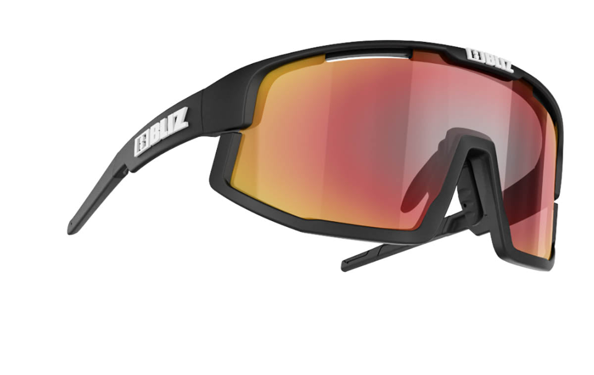 Bliz Vision Matt Black Bril Brown With Red multi Lens
