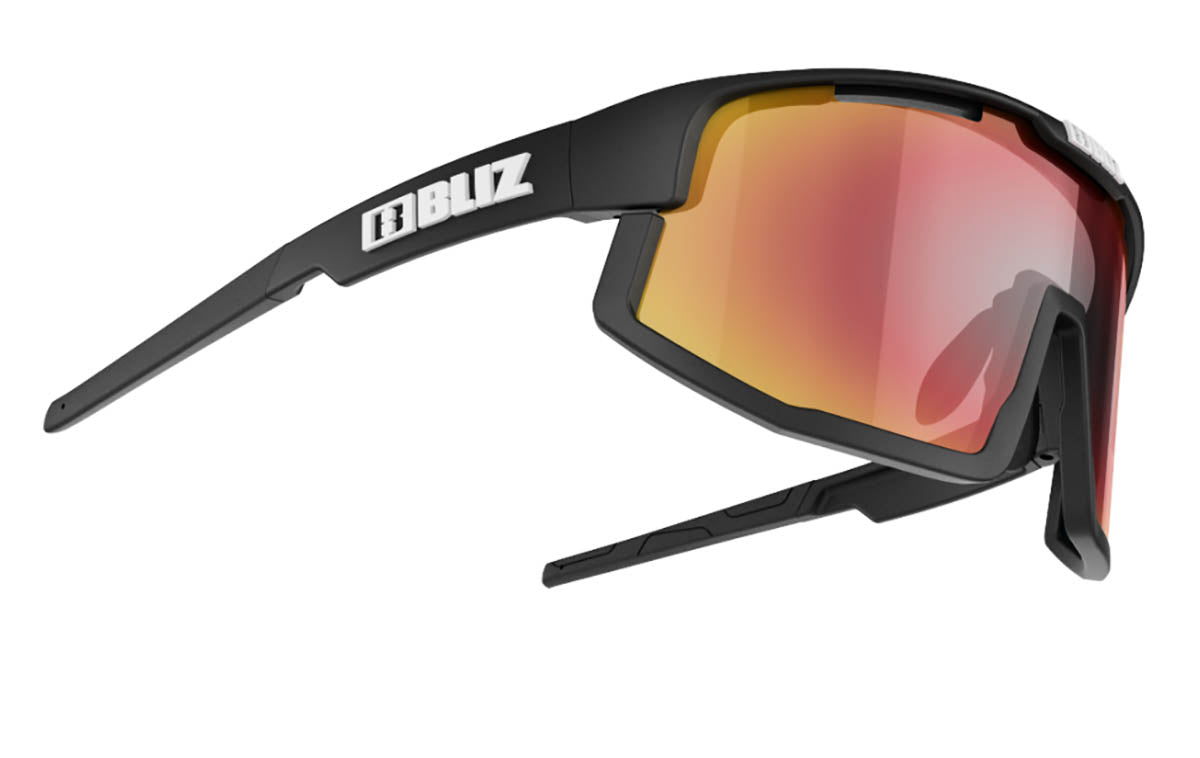 Bliz Vision Matt Black Bril Brown With Red multi Lens