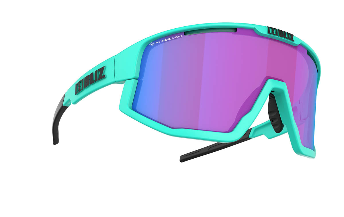 Bliz Fusion Nano Optics | Nordic Light Bril Matt Turquoise - Begonia W Blue Multi Nordic Light