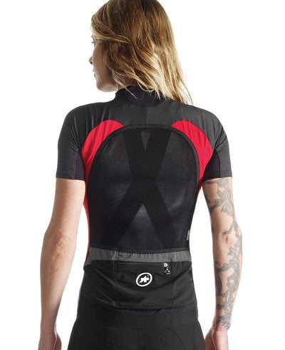 ASSOS Lady Jersey SS Rally Trekking Evo 7 Red + NS Skinfoil