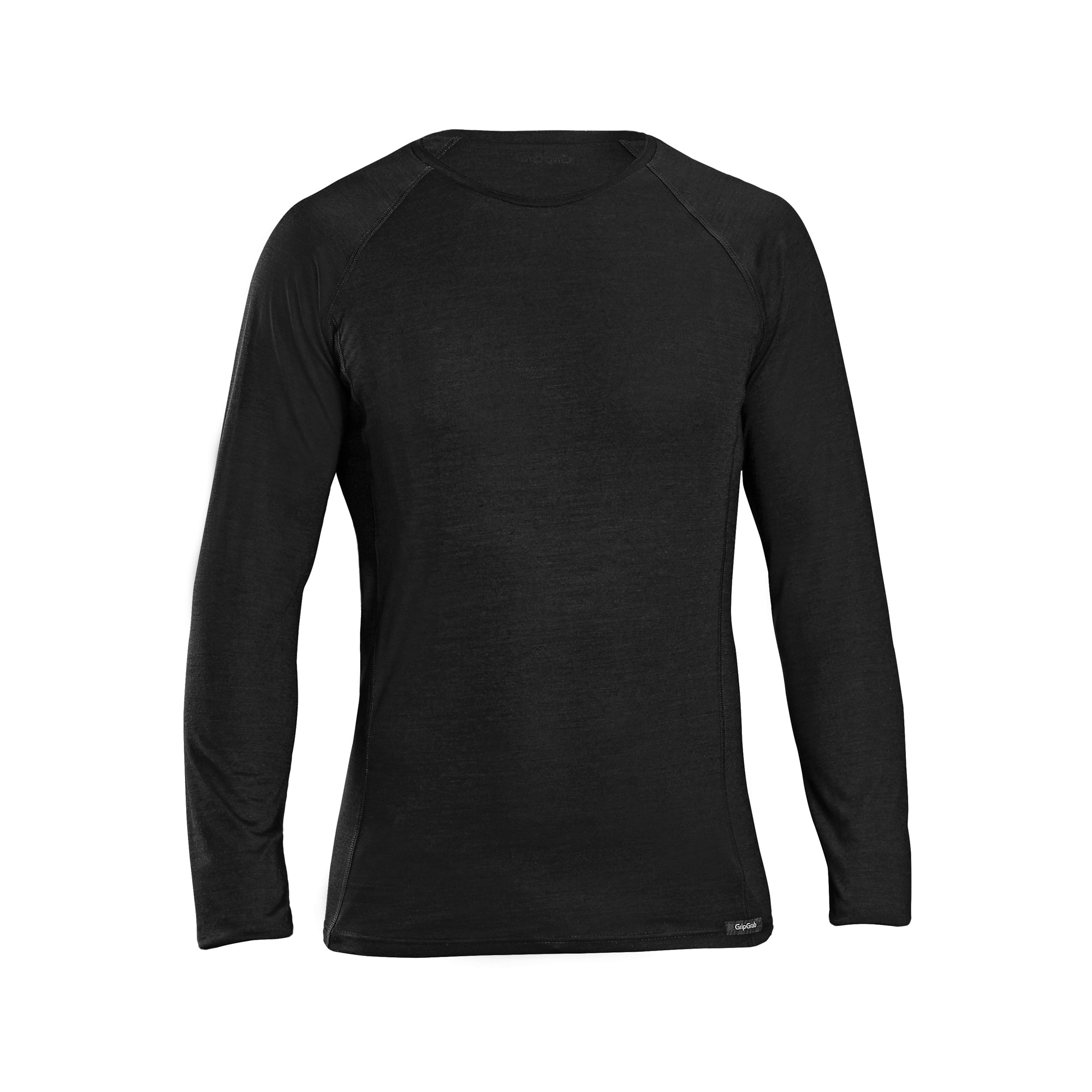 GripGrab merino polyfibre ondershirt met lange mouwen zwart