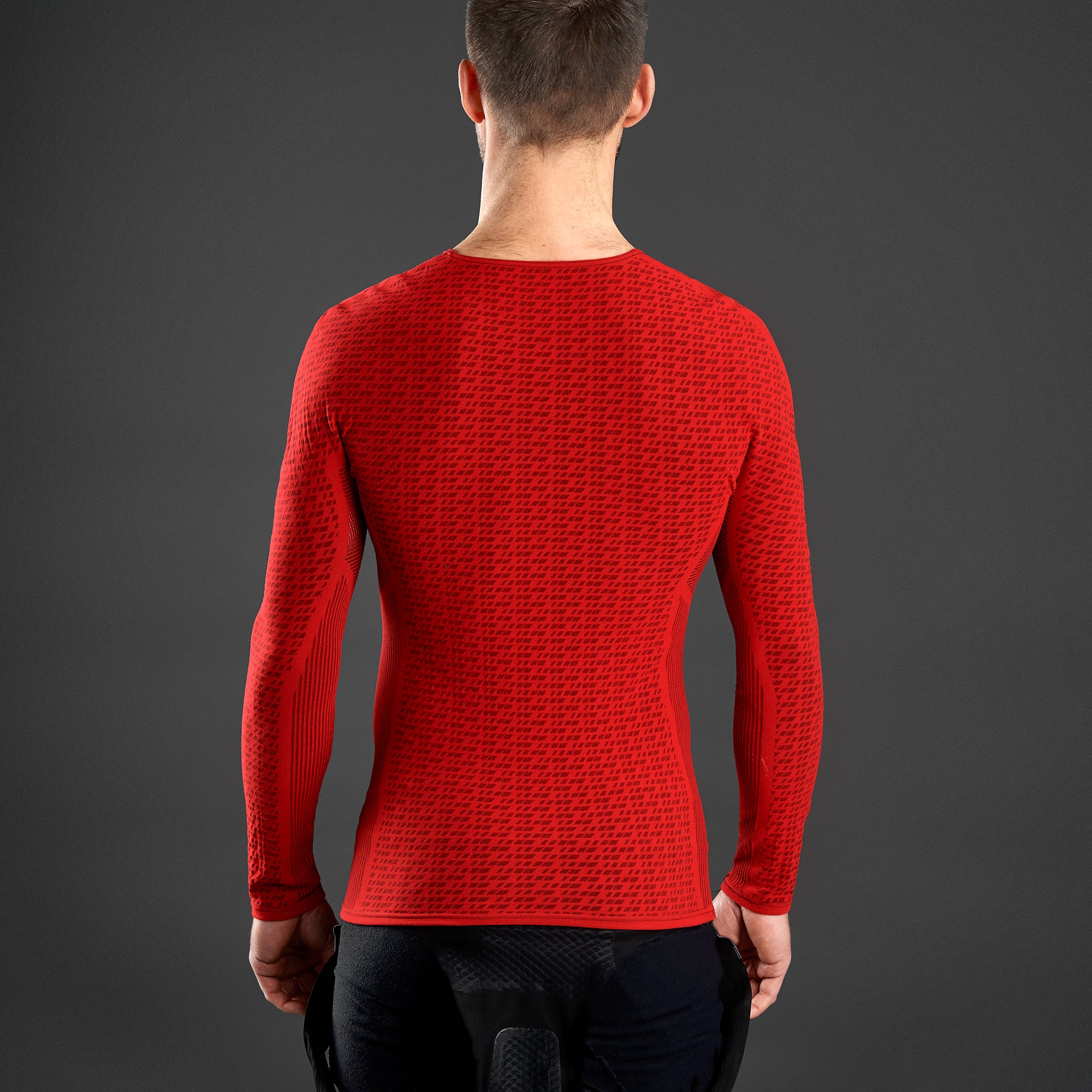 GripGrab freedom seamless thermal ondershirt met lange mouwen rood