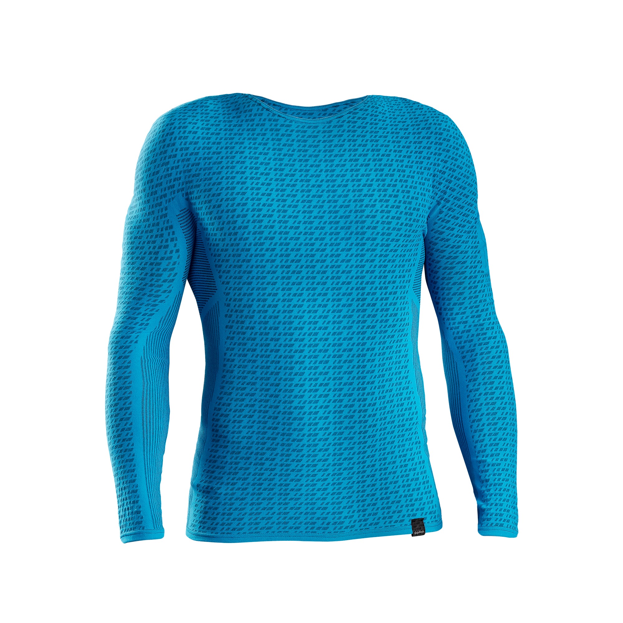 GripGrab freedom seamless thermal ondershirt met lange mouwen blauw
