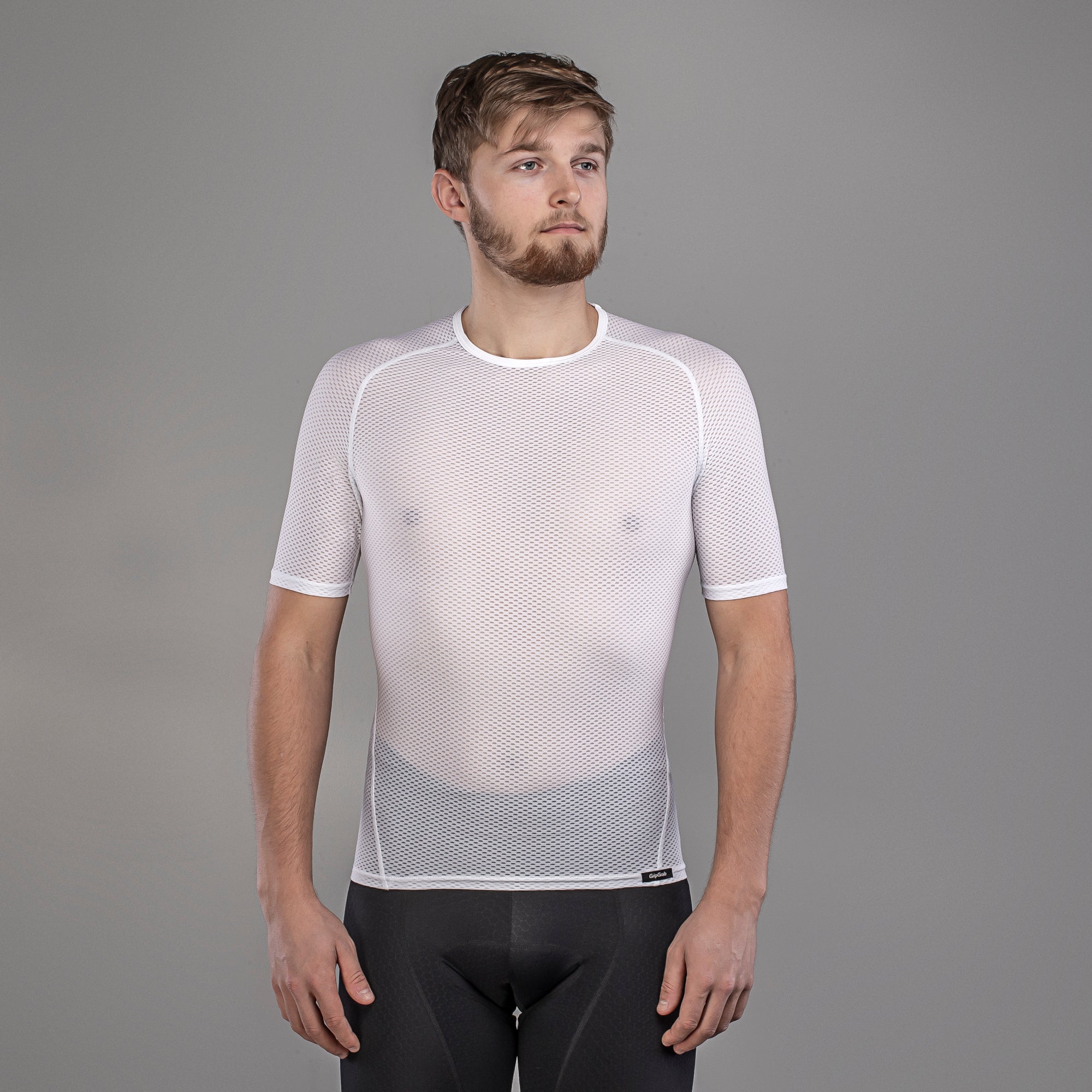 GripGrab ultralight mesh ondershirt met korte mouwen wit