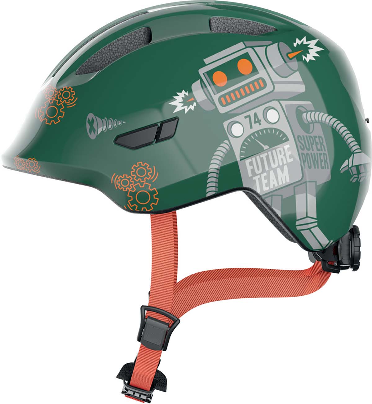 Abus Kinderhelm Smiley 3.0 Green Robo