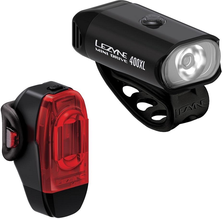 Lezyne Mini Drive 400XL/KTV drive verlichtingsset Black