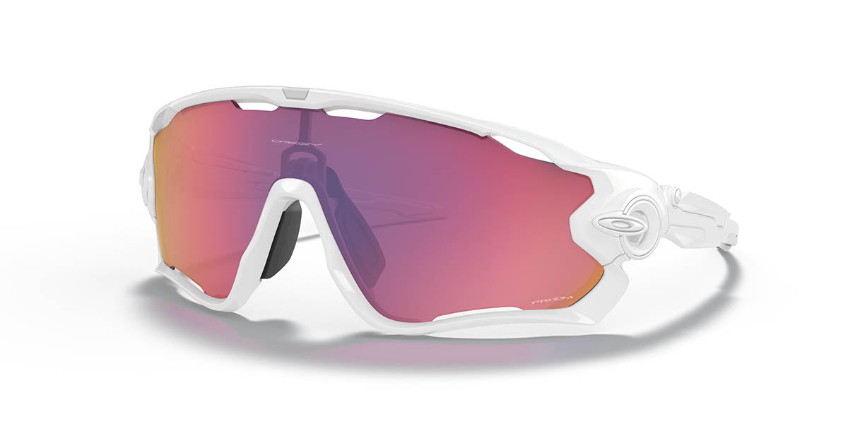 Oakley Jawbreaker Bril Polished White - Prizm Road