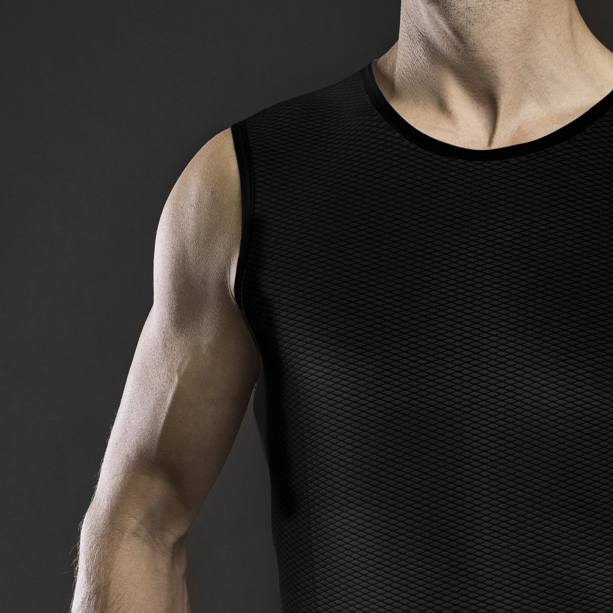 GripGrab ultralight mesh ondershirt zonder mouwen zwart