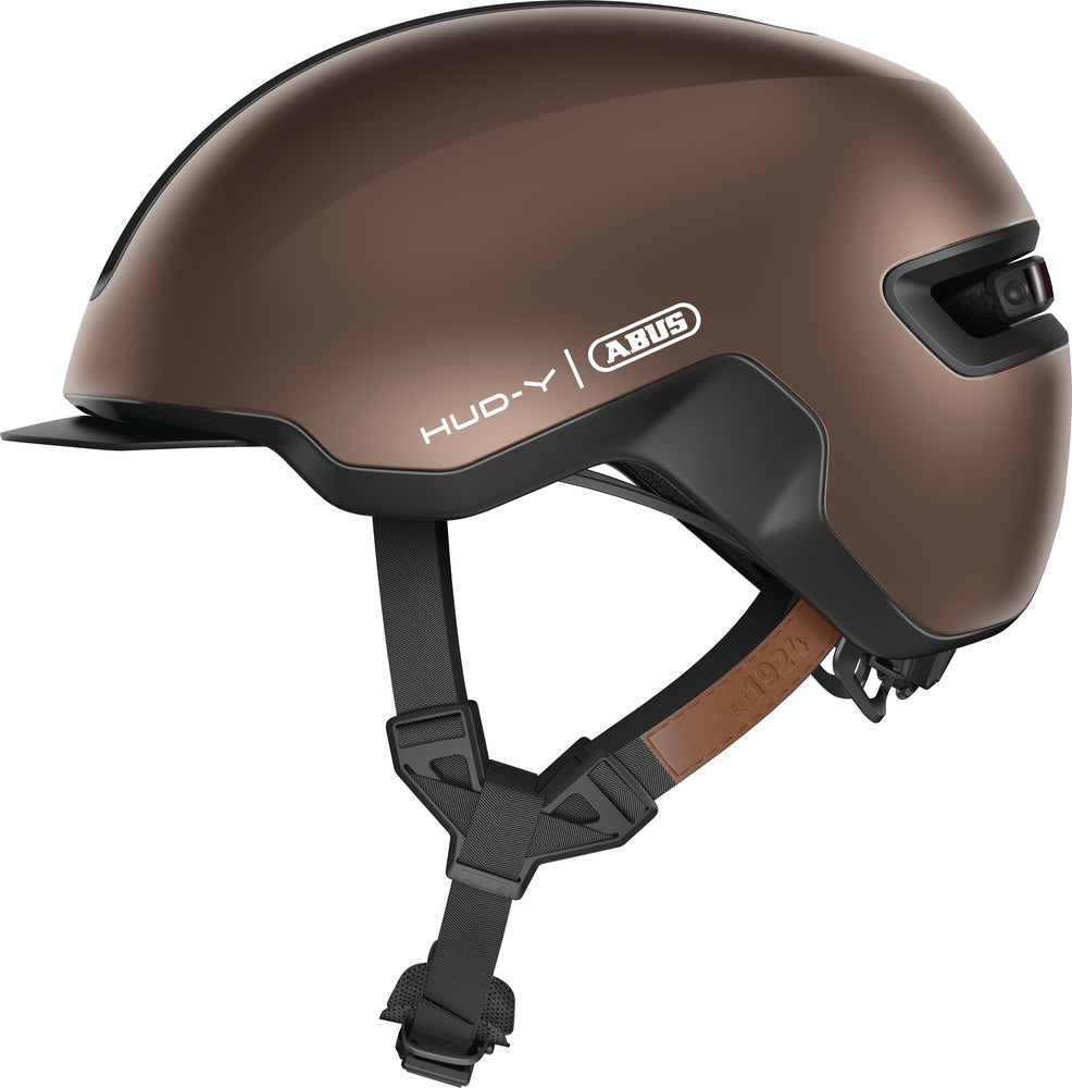 Abus Hud-Y Fietshelm Metallic Copper