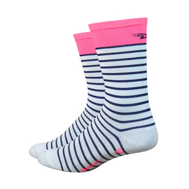 Defeet aireator high top fietssok sailor roze