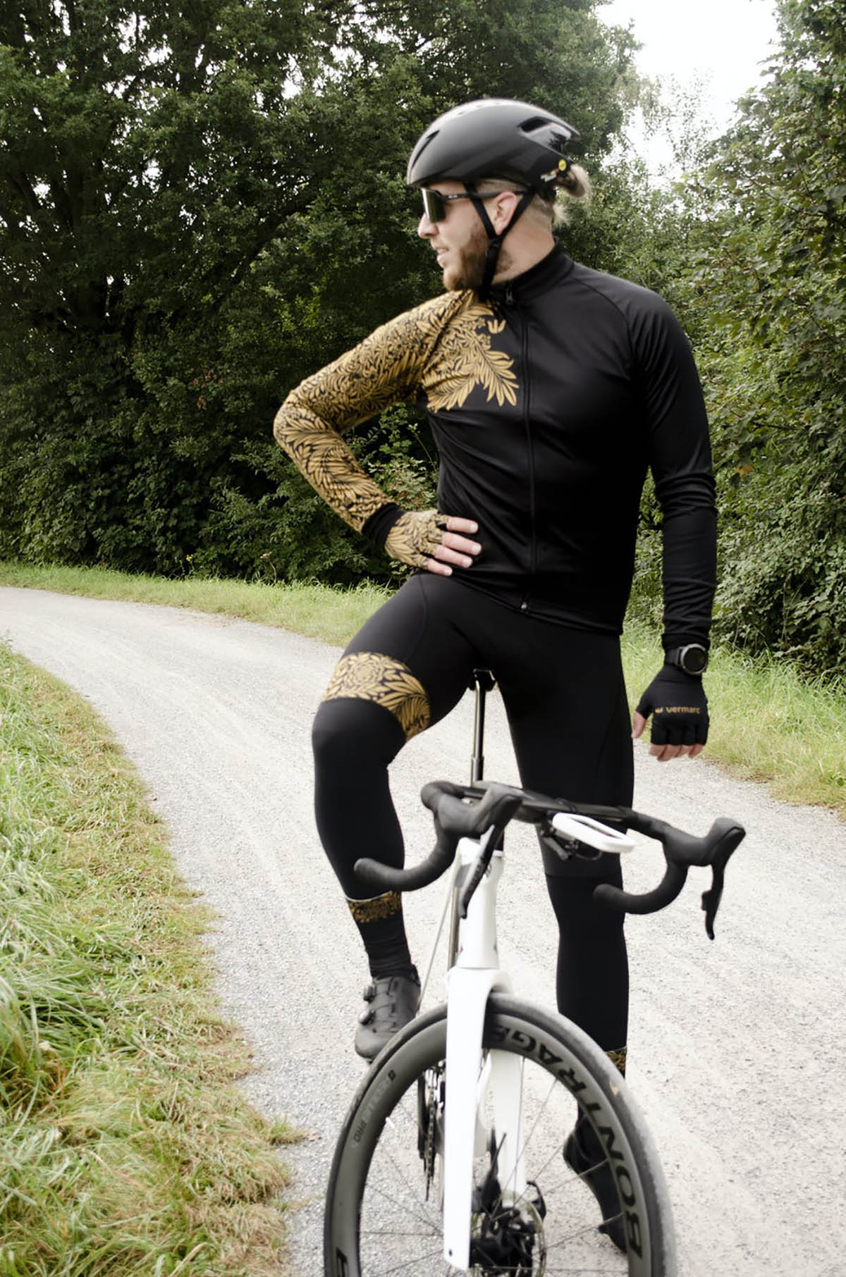 Vermarc Armeria 22 Super Roubaix Bibtight PRR Black/Gold