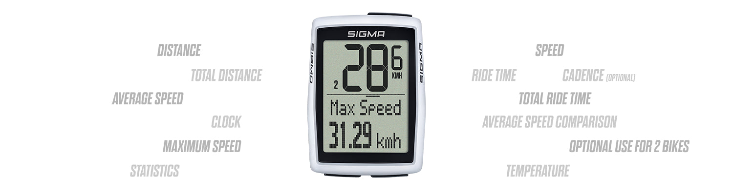Sigma fietscomputer BC 12.0 WL STS CAD