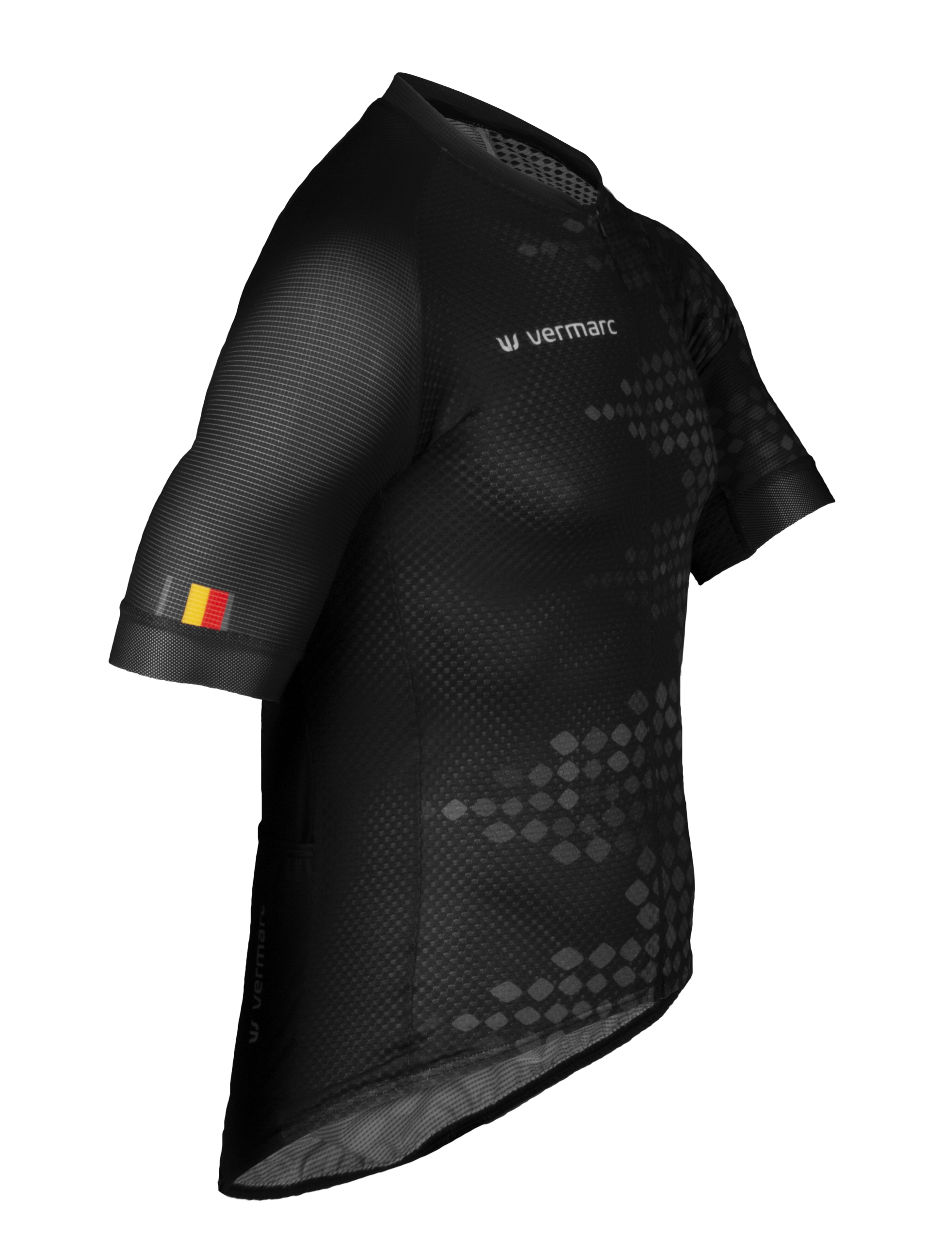 Vermarc BEL.21 Fietsshirt Zomer PR.R. Zwart