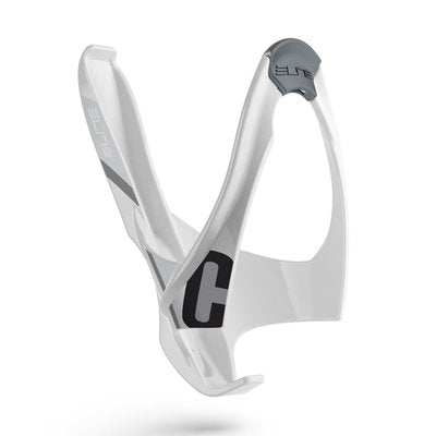 ELITE Bidonhouder Cannibal Glossy White - Black Logo