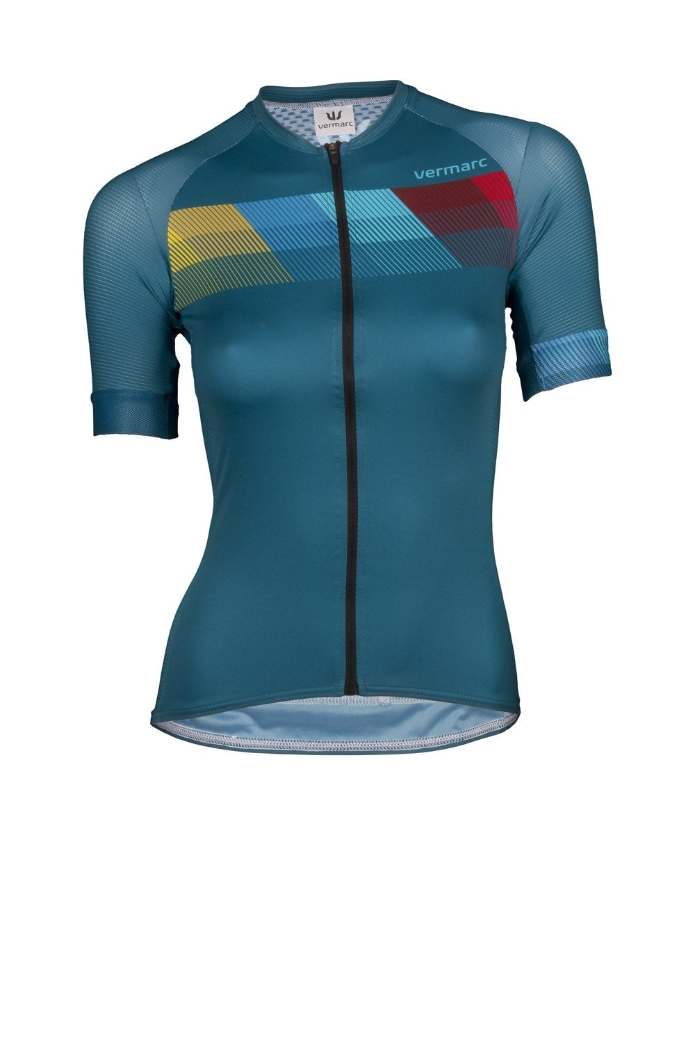 Vermarc chroma pr.r summer dames fietsshirt met korte mouwen petrol