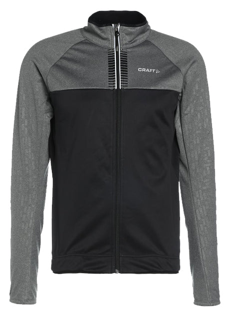 Craft rime fietsjack grijs zwart