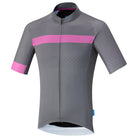 Shimano breakaway fietsshirt met korte mouwen grijs