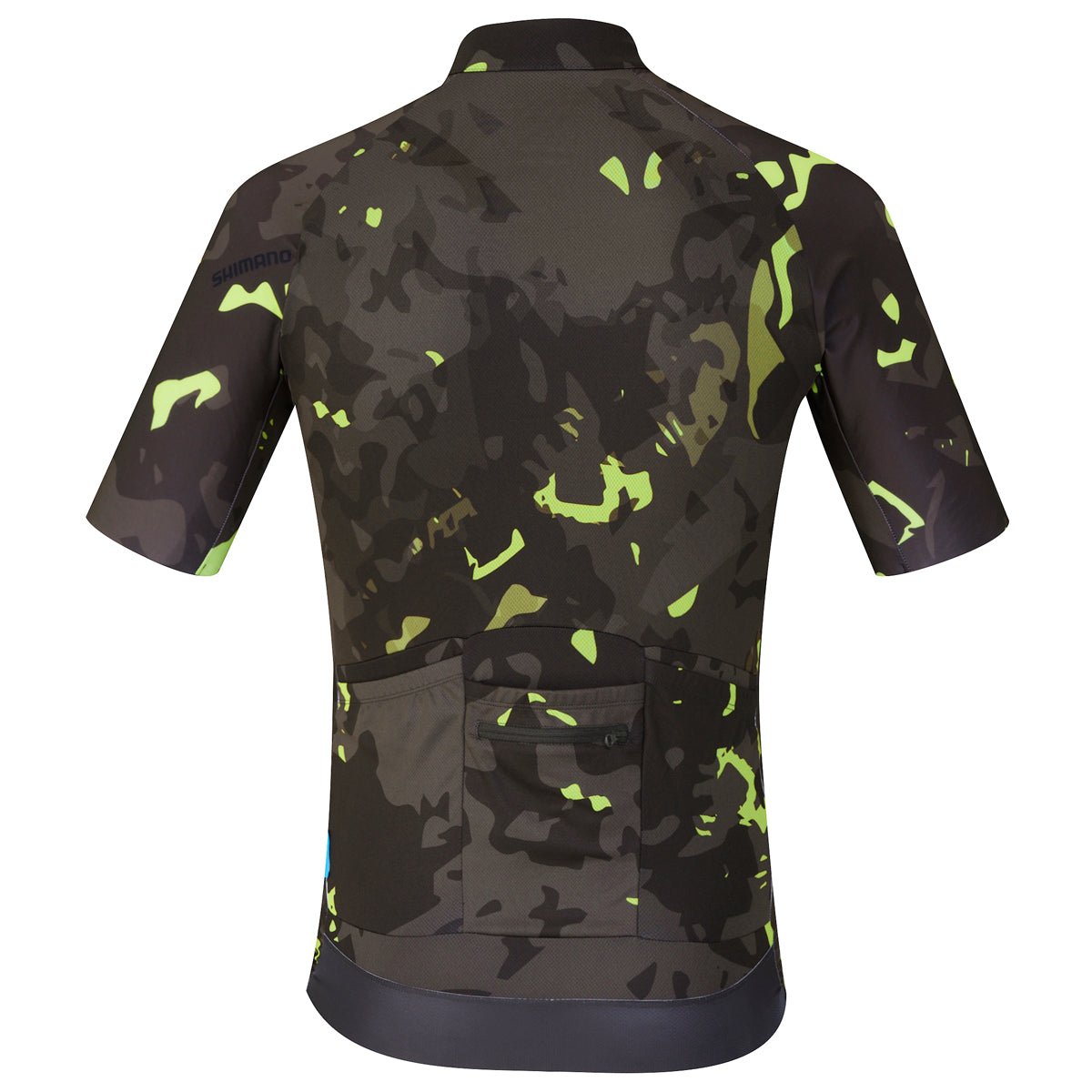 Shimano breakaway fietsshirt met korte mouwen neon lime