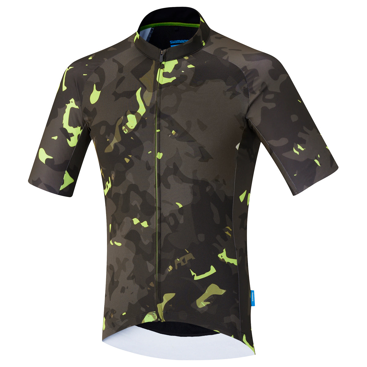 Shimano breakaway fietsshirt met korte mouwen neon lime