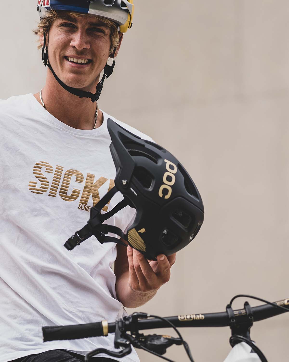 Poc Tectal Fabio Ed. Helm - Uranium Black Matt/Gold