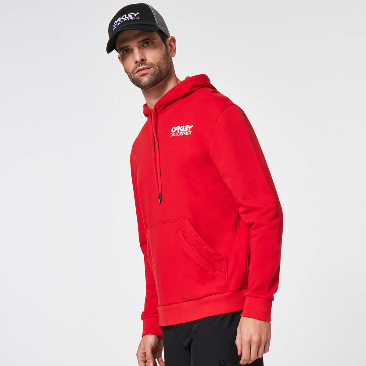 Oakley Freeride Fleece Hoodie - Red Line
