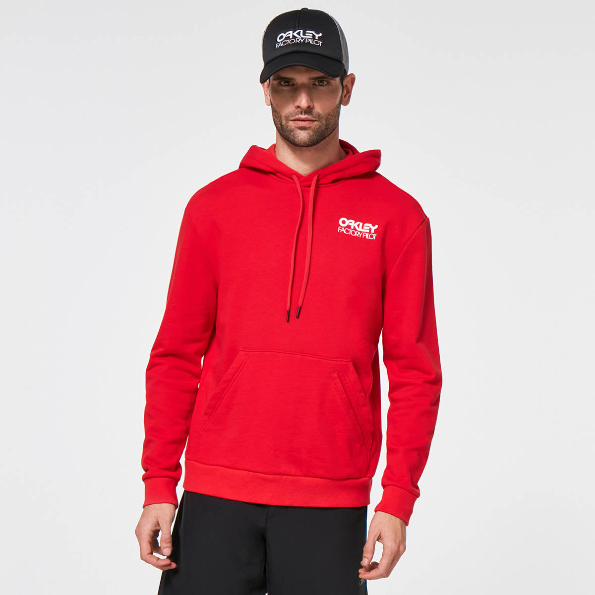 Oakley Freeride Fleece Hoodie - Red Line