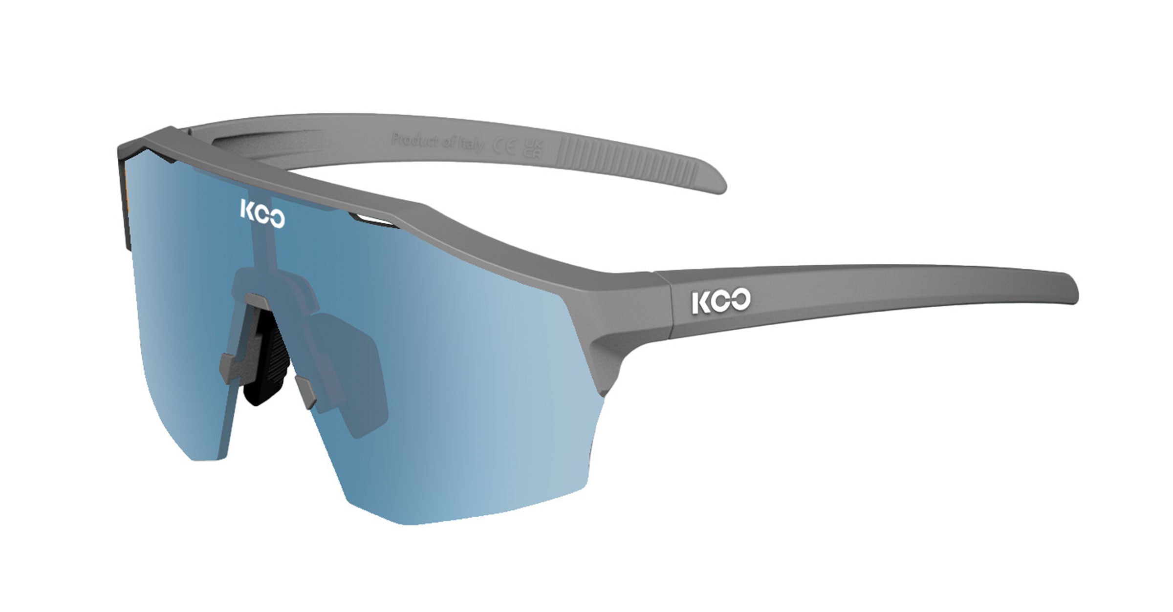 KOO Bril Alibi Grey Matt/ Turquoise Mirror