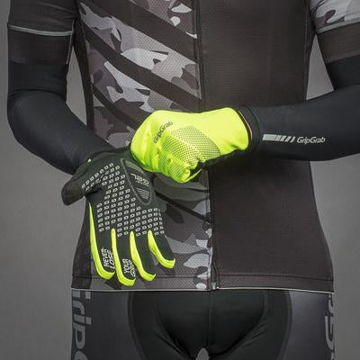GripGrab ride hi-vis windproof fietshandschoen fluo geel