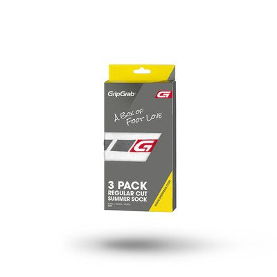 GripGrab Cycling Sock Regular-Cut White (3-Pack)