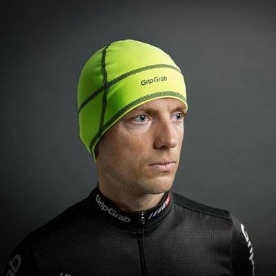 GripGrab Skull Cap Hi-Vis Yellow Fluo