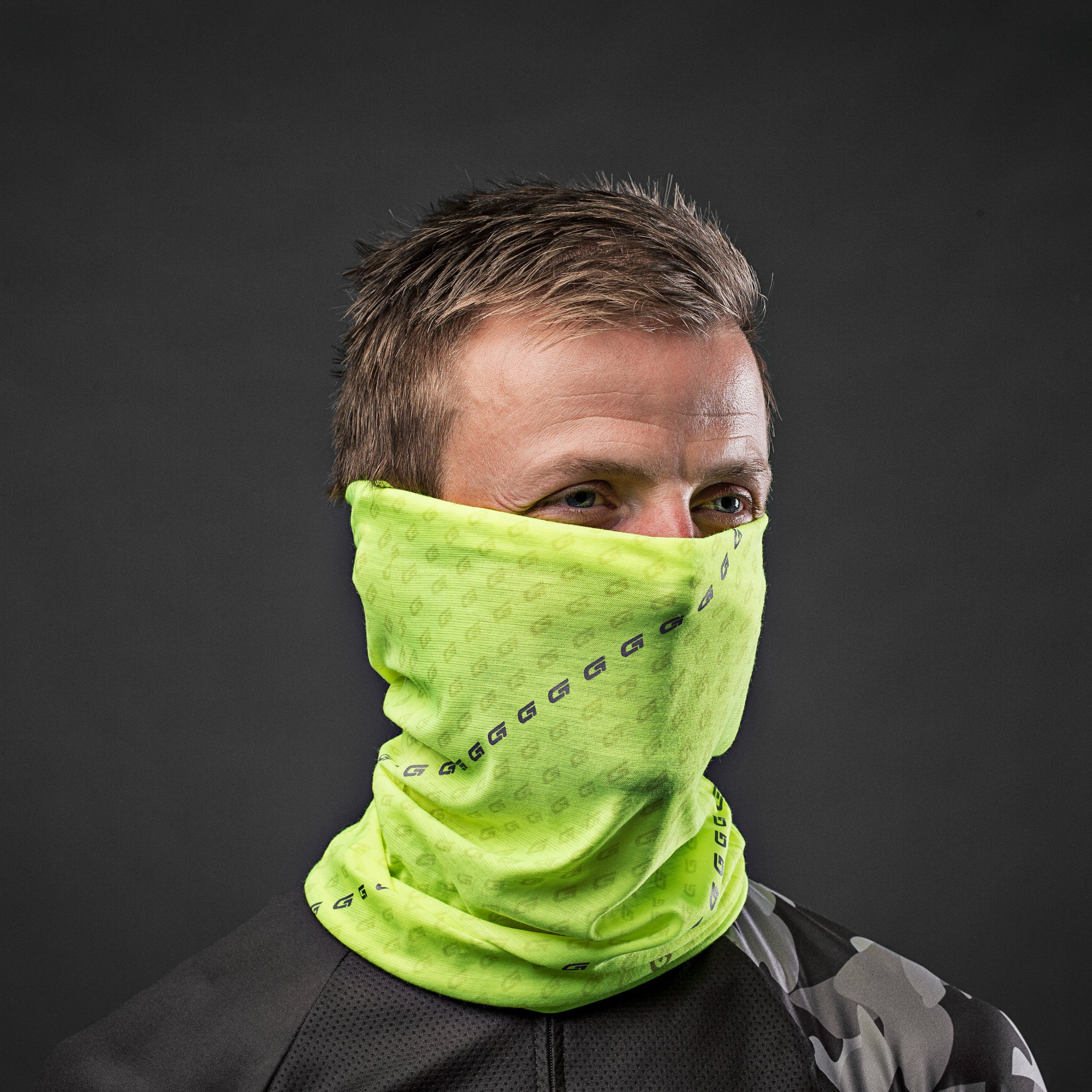 Gripgrab headglove hi-vis geel