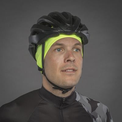 GripGrab windproof hi-vis hoofdband fluo geel